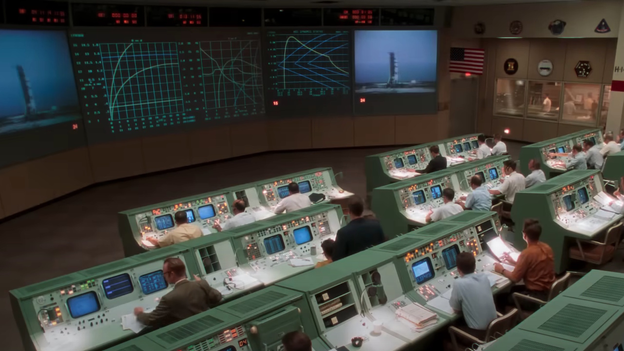 Houston&#039;s Mission Control is shown in Apollo 13.