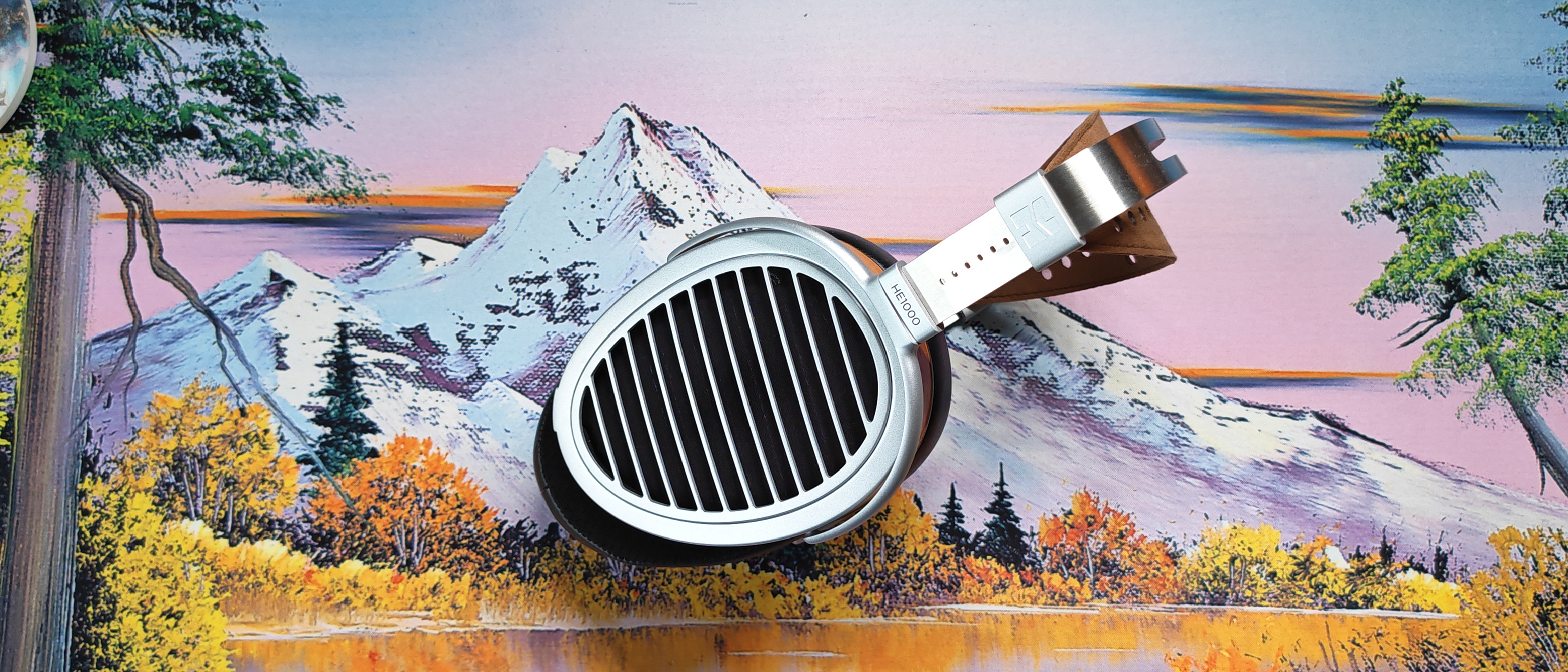 The HiFiMan HE1000 audiophile headphones. 