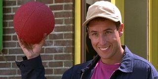 Adam Sandler with a dodgeball in Billy Madison