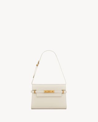 Women's Manhattan Small in Box Saint Laurent in Blanc Vintage