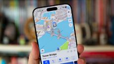 Apple Maps on an iPhone 16 Pro Max