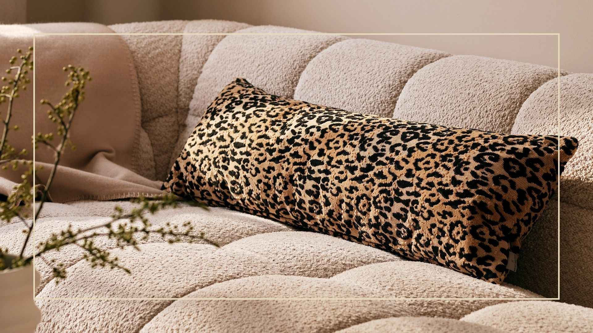 leopard print cushion