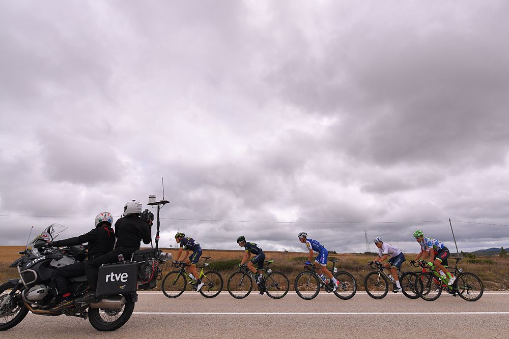 The breakaway on stage 17 of the Vuelta a Espana