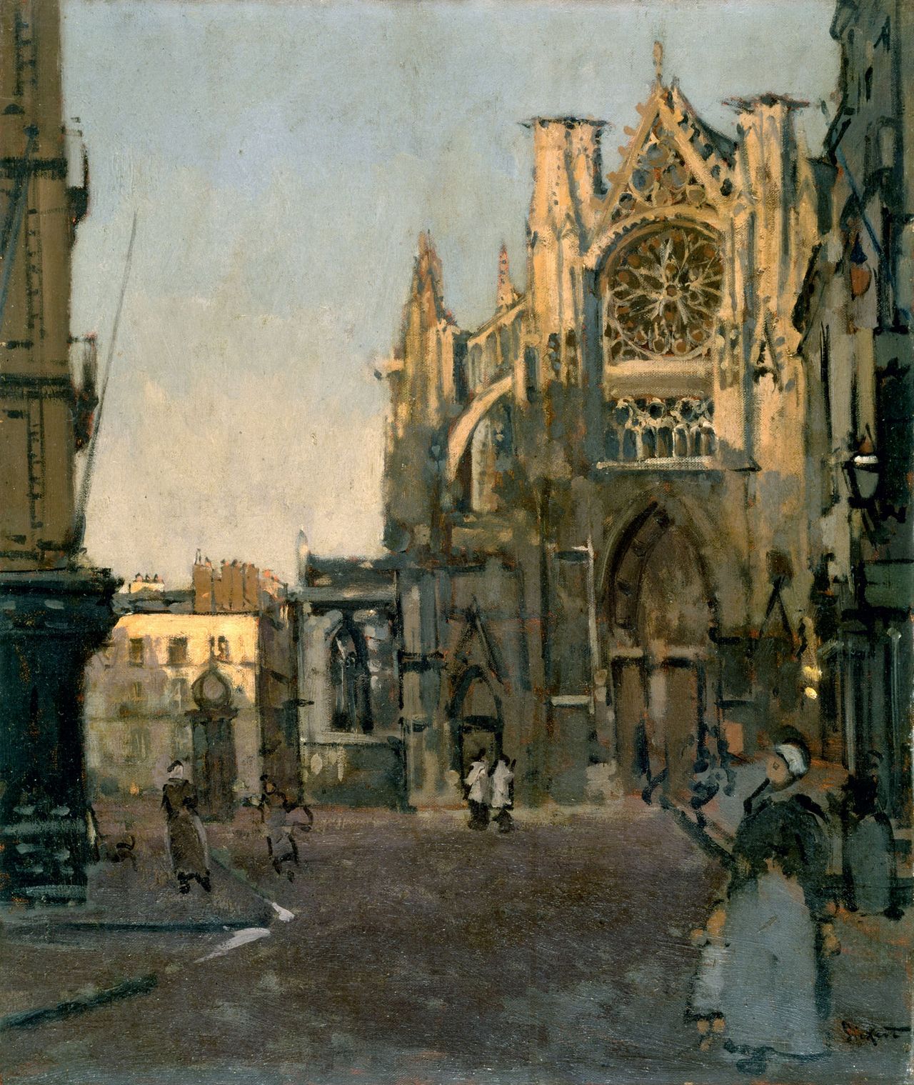 Walter Richard Sickert&#039;s The Façade of St Jacques c.1899–1900. Courtesy of the Whitworth Art Gallery (Manchester), featured in the Tate&#039;s summer 2022 exhibition.