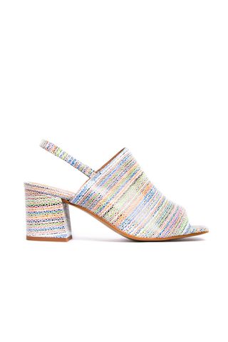 L’intervalle rainbow fabric sandals
