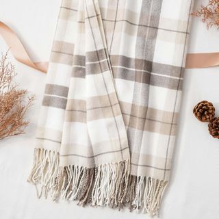 BATTILO HOME Fall Plaid Throw Blanket for Couch