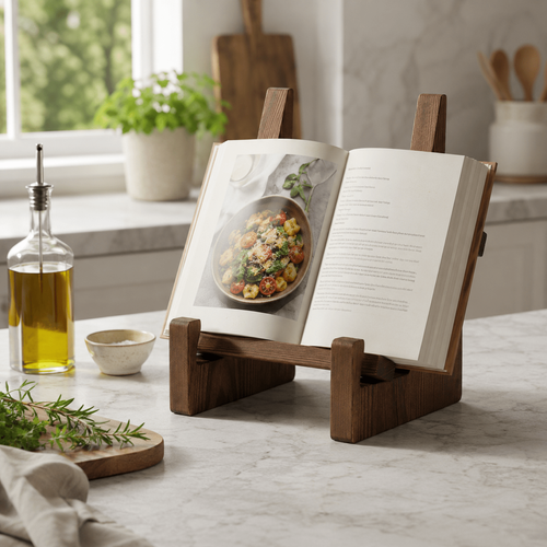 Rustic Adjustable Cookbook Stand