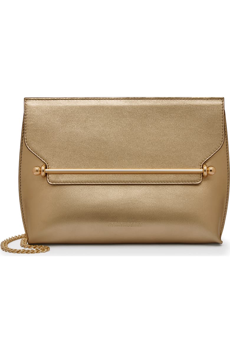 Stylist Metallic Leather Crossbody Bag