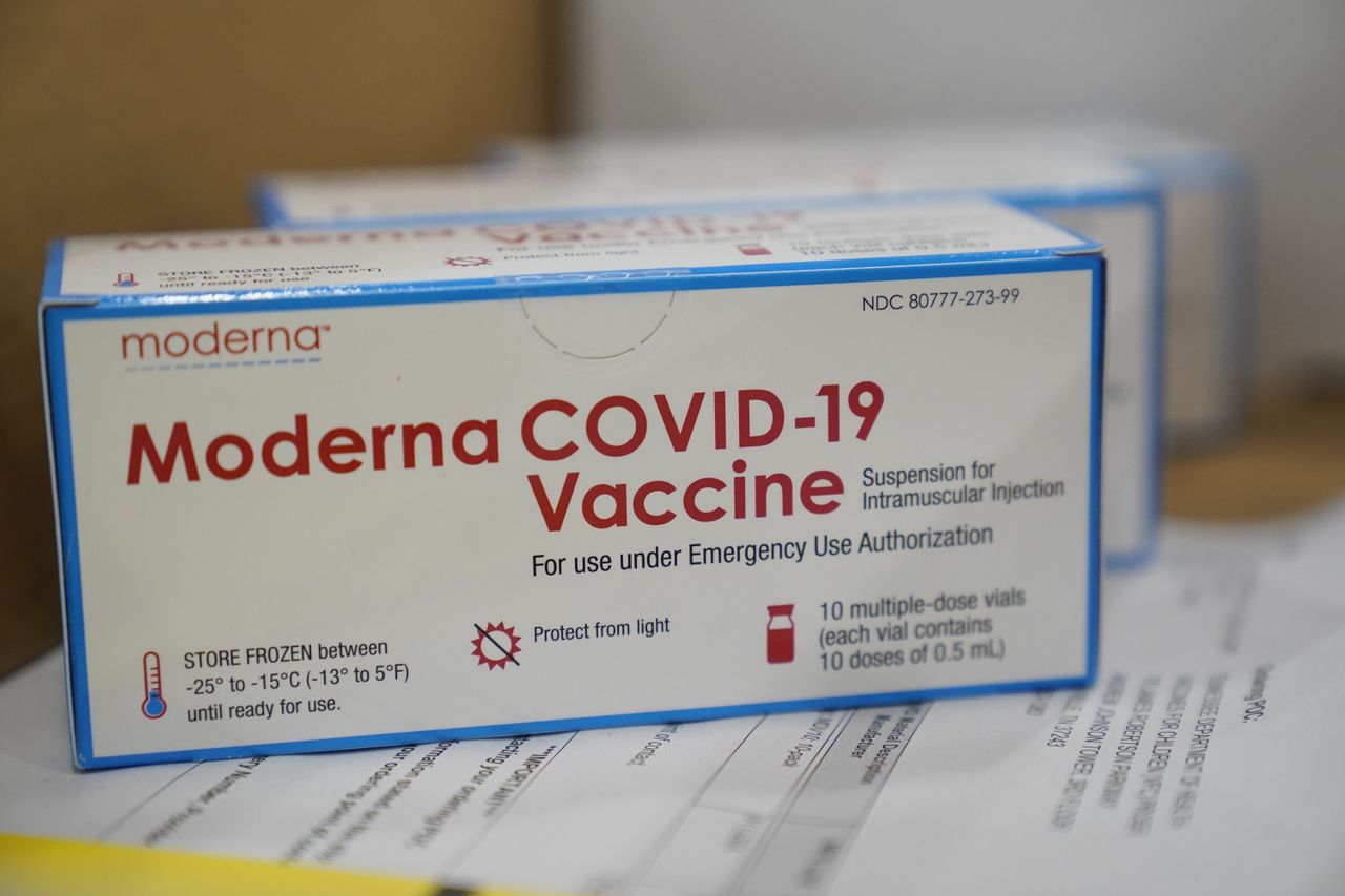 Moderna coronavirus vaccine.