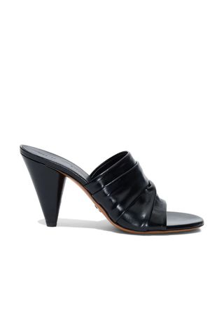 Proenza Schouler Gathered Cone 85mm Leather Sandals