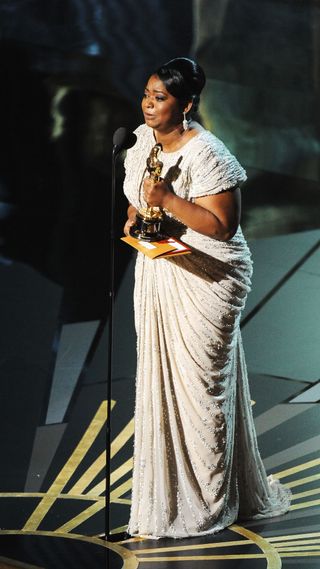 Octavia Spencer collecting her Oscar