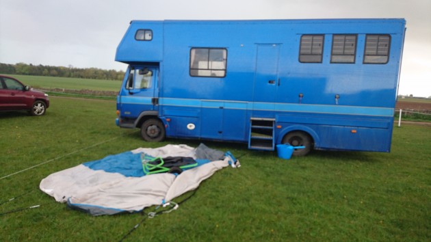 Setting up camp