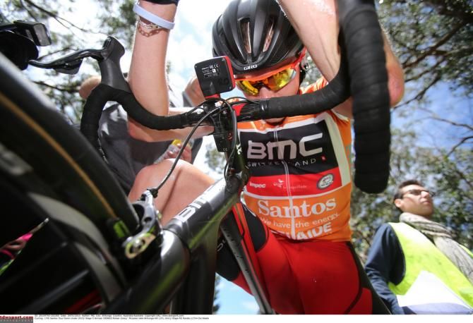 Rohan Dennis (BMC) after crossing the line