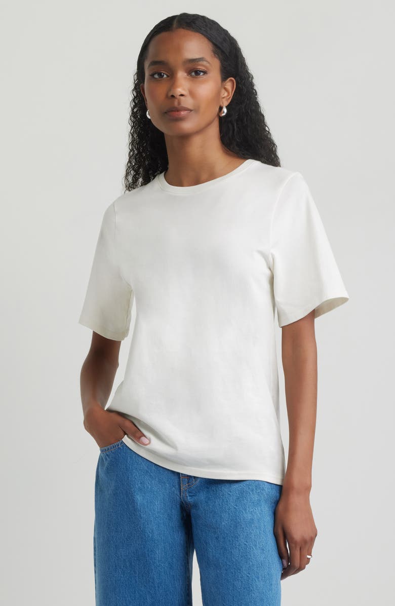 Relaxed Fit Pima Cotton Crewneck T-Shirt