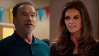 Arnold Schwarzenegger and Maria Shriver in a side-by-side photo.