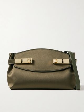 Hug Satin Shoulder Bag