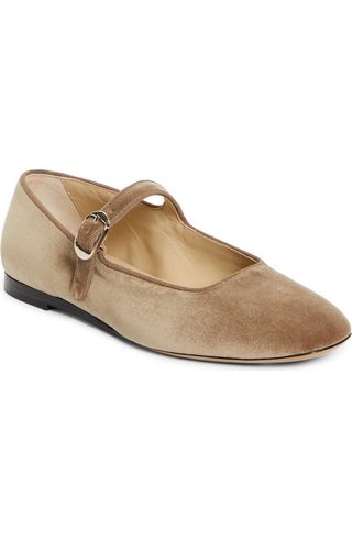 Velveteen Mary Jane Flat