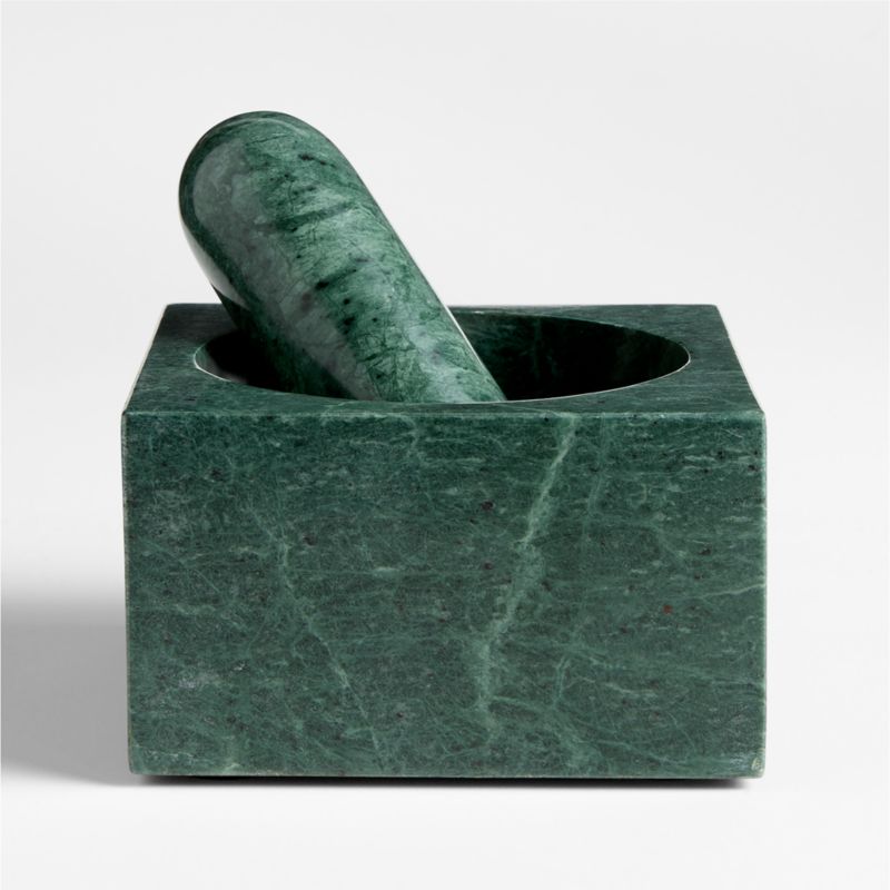 Geneve Green Marble Mortar and Pestle by Daniel Humm