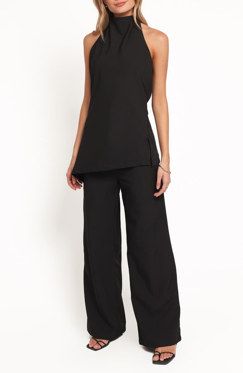 Jane Halter Top &amp;amp; Wide Leg Drawstring Pants Set