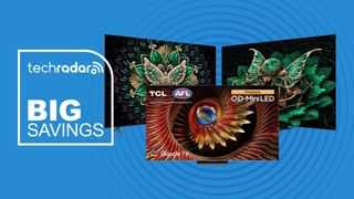 TCL C6K, C7K and C8K on a blue background