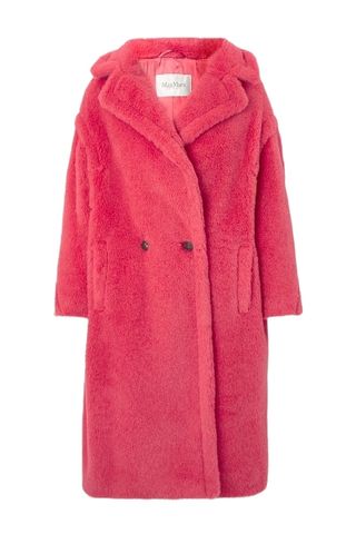 MAX MARA Tedgirl double-breasted alpaca, wool and silk-blend coat
