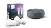 Philips Hue Smart Bulb twin pack & Echo Dot