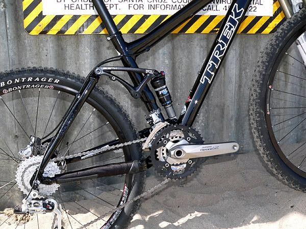 The new Top Fuel 69er will use Trek's latest R1 rocker-link