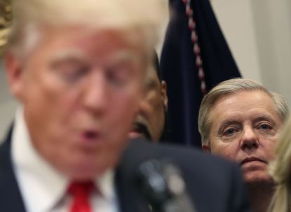 Sen. Lindsey Graham sticks with Trump