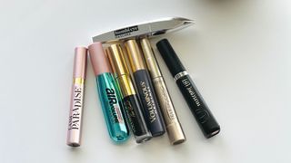 A picture of the seven best L'Oreal mascara.