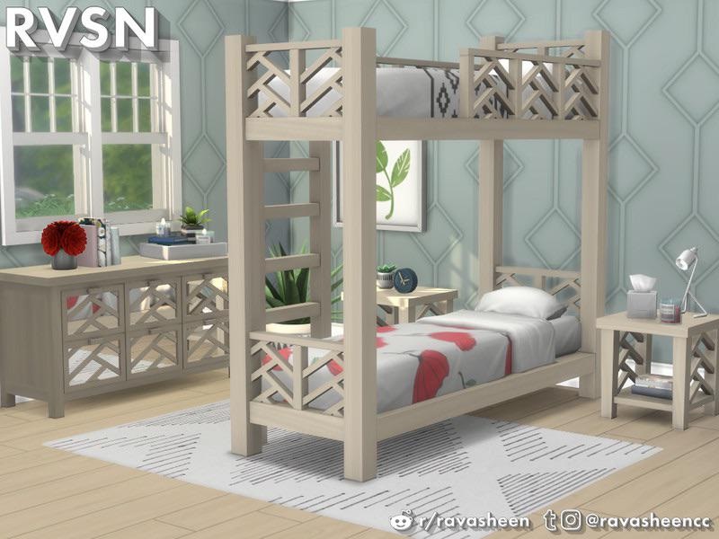 The Sims 4 mod - Bunk Beds by Ravasheen