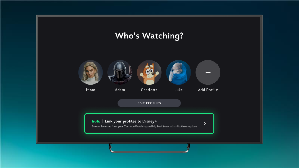 Linking Hulu and Disney Plus profiles