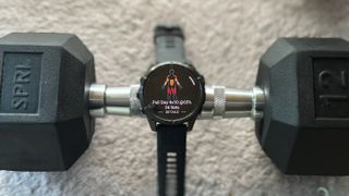 A "Pull Day" workout on the Garmin Fenix 8 from the new Garmin Coach advanced strength training