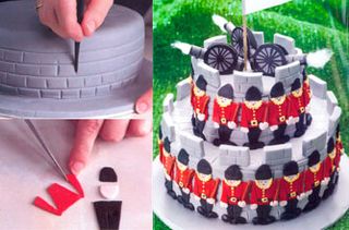 Soldier cake stages