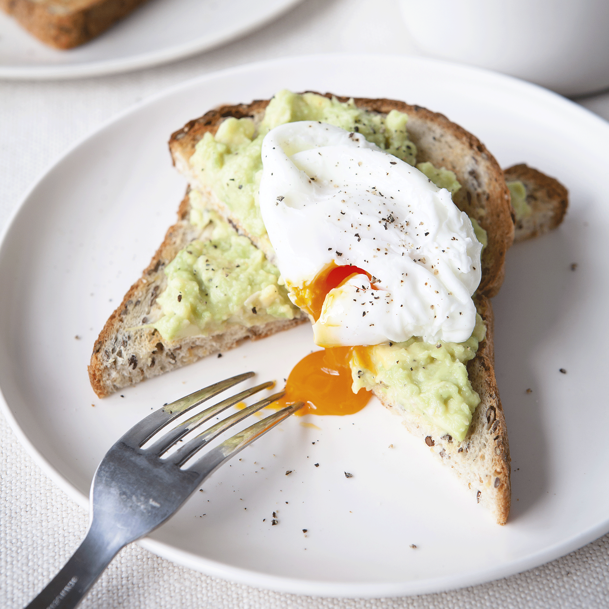 Poached Eggs on Toast with Avocado