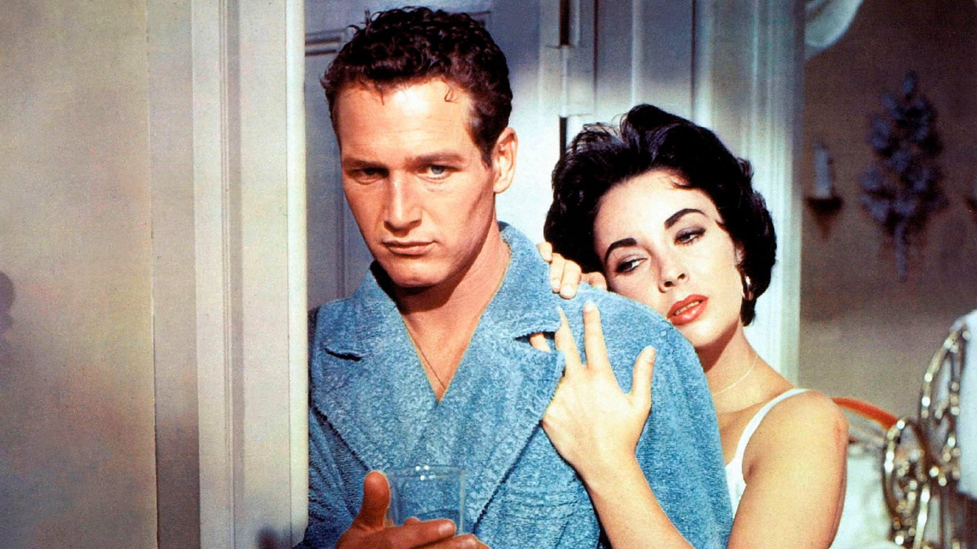 Paul Newman and Elizabeth Taylor in Cat on a Hot Tin Roof