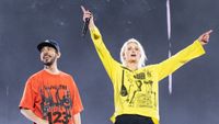 Mike Shinoda and Emily Armstrong of Linkin Park onstage at Download festival 2026