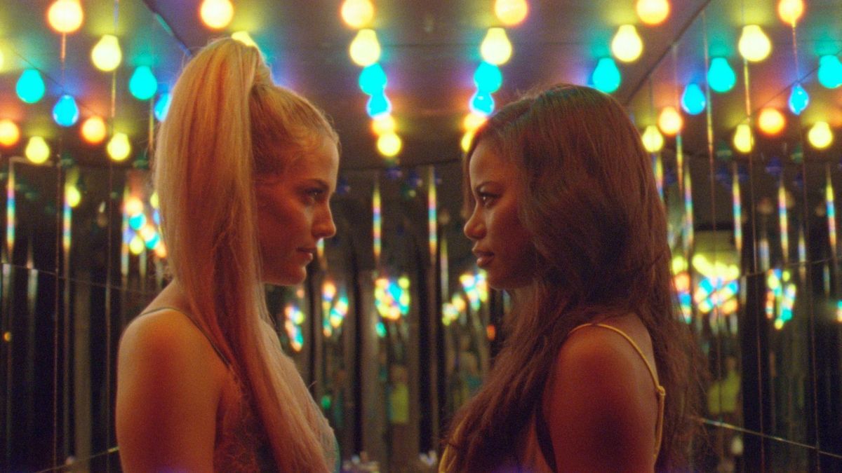 Riley Keough and Taylour Paige in &#039;Zola&#039;.