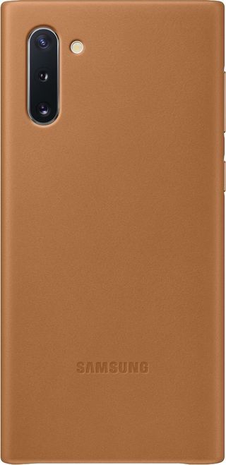 Samsung Note 10 Leather Back Cropped Render