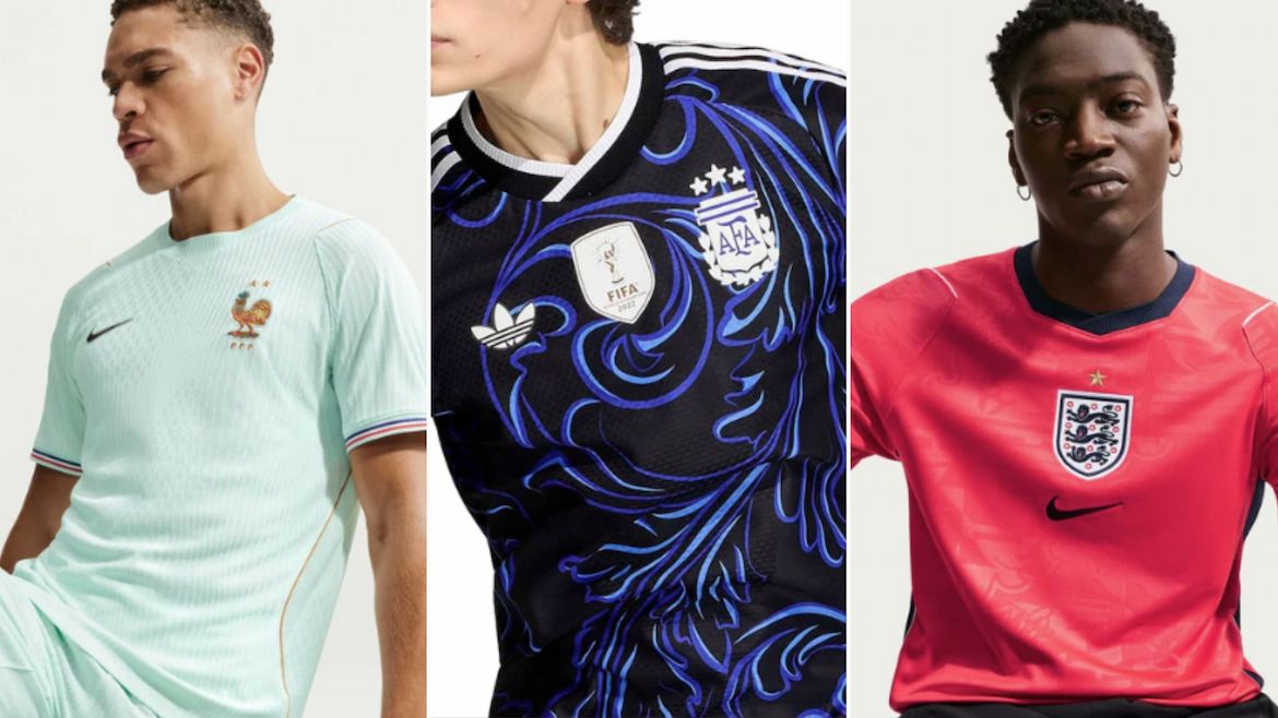 World Cup 2026 jerseys for France, Argentina and England