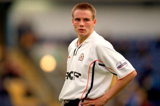 Matt Taylor playing for Luton Town in Division Three, October 2001