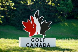 A general view of a Golf Canada logo/sign