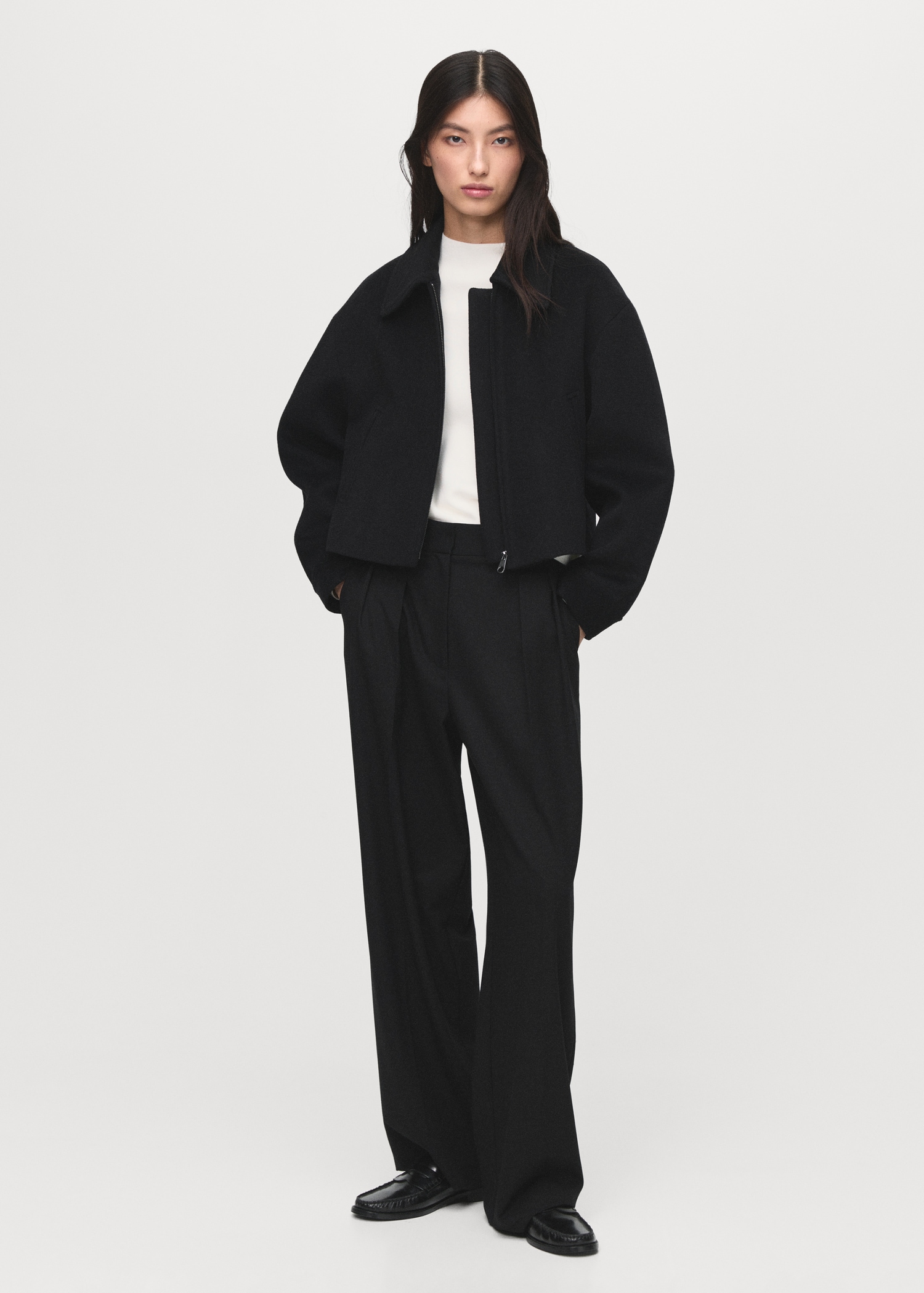 Wool Bomber Jacket - Women | Mango United Kingdom