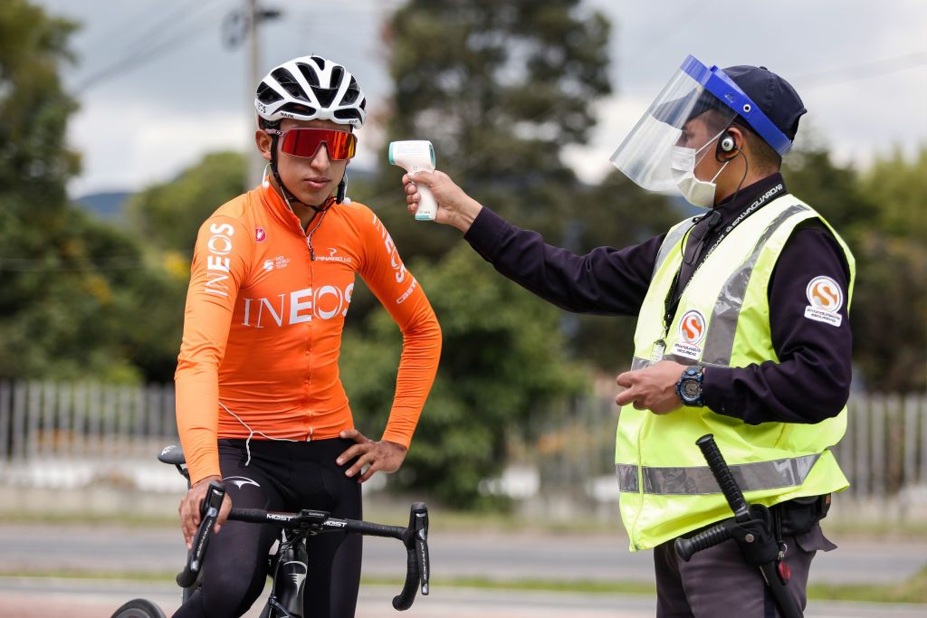 Egan Bernal training in Colombia