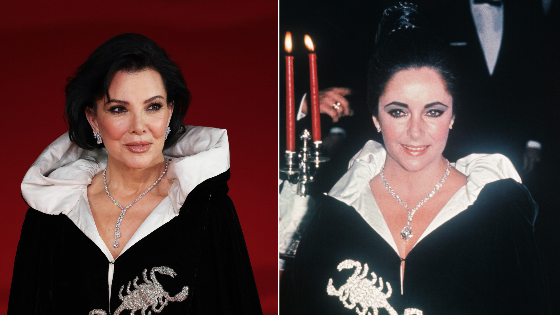 Kris Jenner attends the "All's Fair" screening during the 21st Rome Film Festival on October 24, 2026 wearing Elizabeth Taylor's scorpion robe