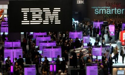 IBM's stock rose by 3.8 percent, Jan. 23.
