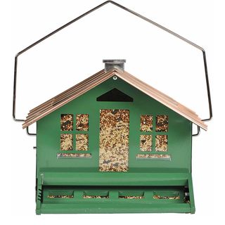 Perky-Pet squirrel-proof house-style bird feeder
