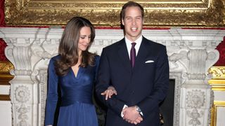 Kate Middleton and Prince William announce their engagement in 2010