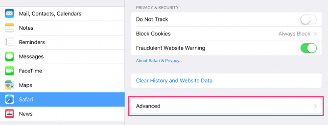 safari ios advanced