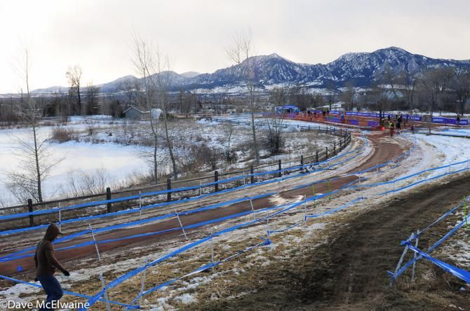 The backside of the course featured a flatter track