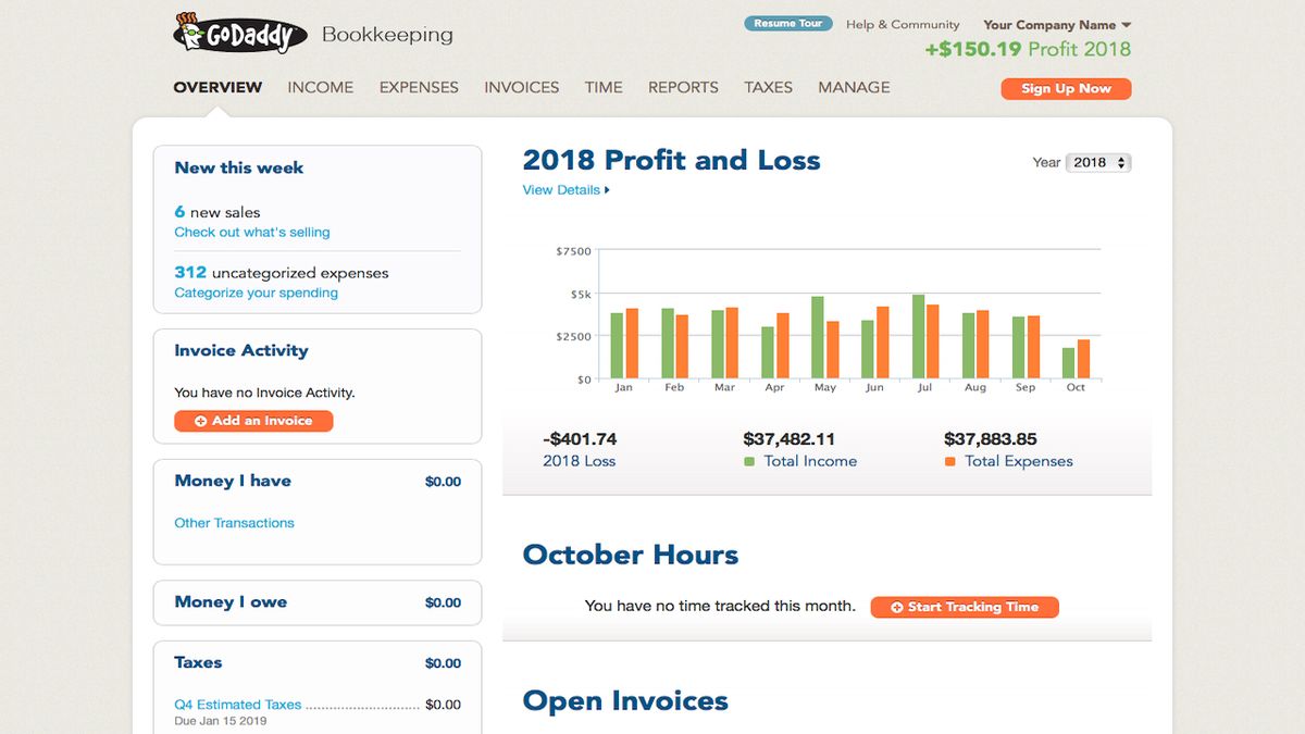 godaddy bookkeeping reviews